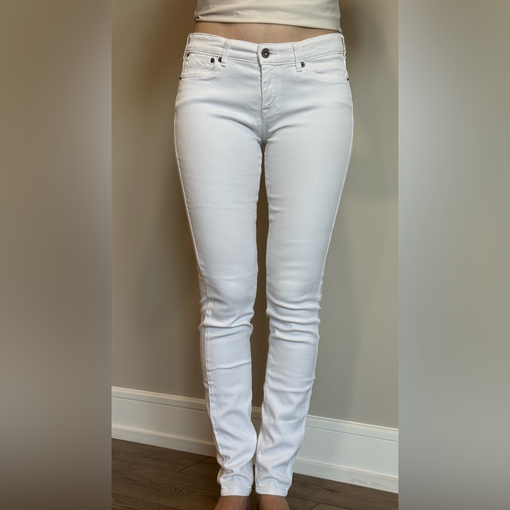 Pepe Jeans White Skinny Jeans Sleek Stretchy Denim